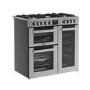 Belling Cookcentre 90cm Dual Fuel Range Cooker - Stainless