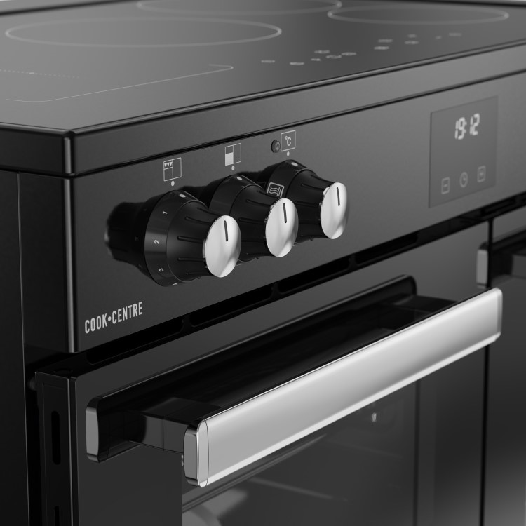 Belling Cookcentre 90cm Electric Induction Range Cooker - Black