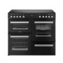 Belling Cookcentre 100cm Electric Ceramic Range Cooker - Black