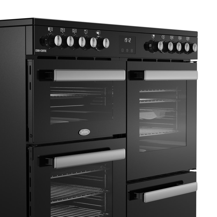 Belling Cookcentre 100cm Electric Ceramic Range Cooker - Black