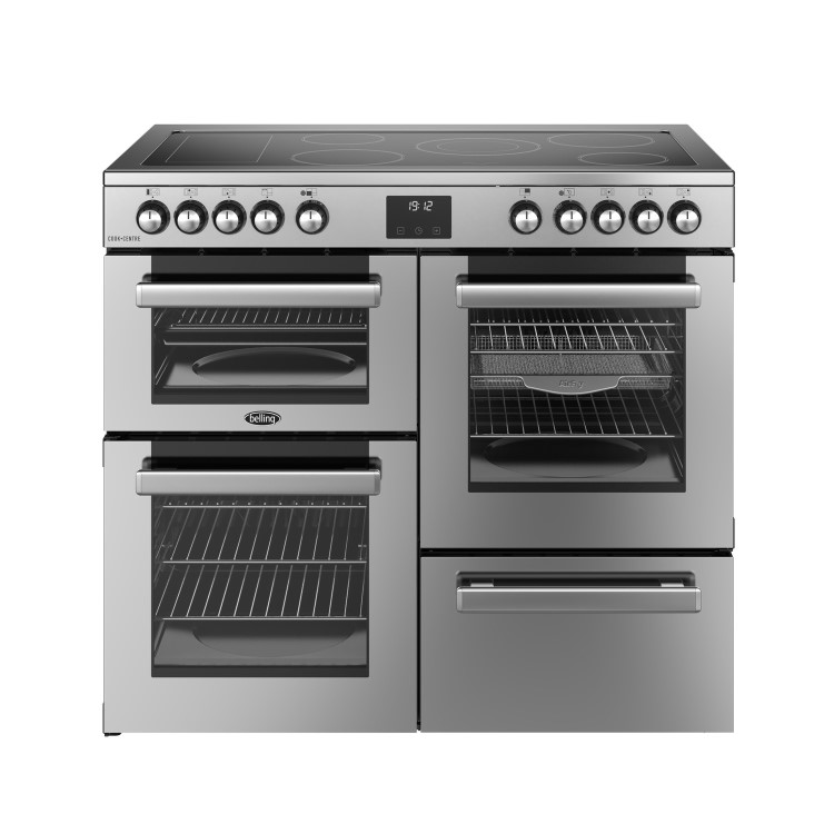 Belling Cookcentre 100cm Electric Ceramic Range Cooker - Stainless