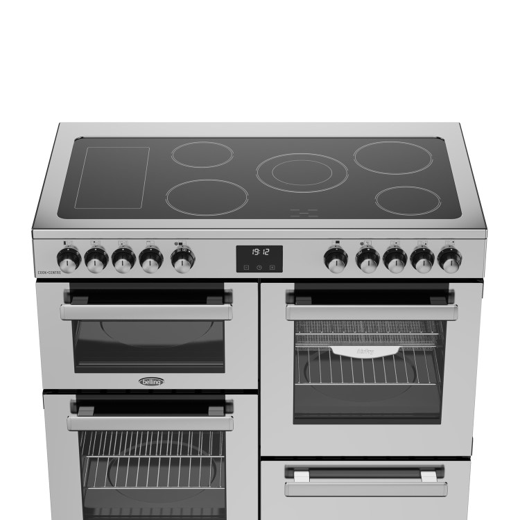 Belling Cookcentre 100cm Electric Ceramic Range Cooker - Stainless