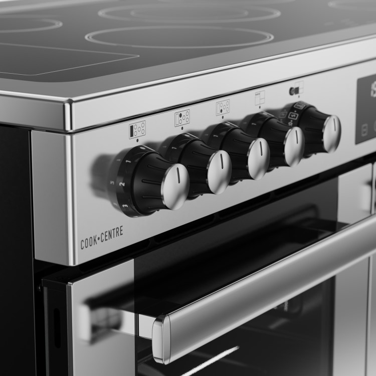 Belling Cookcentre 100cm Electric Ceramic Range Cooker - Stainless