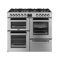 Belling Cookcentre 100cm Dual Fuel Range Cooker - Stainless