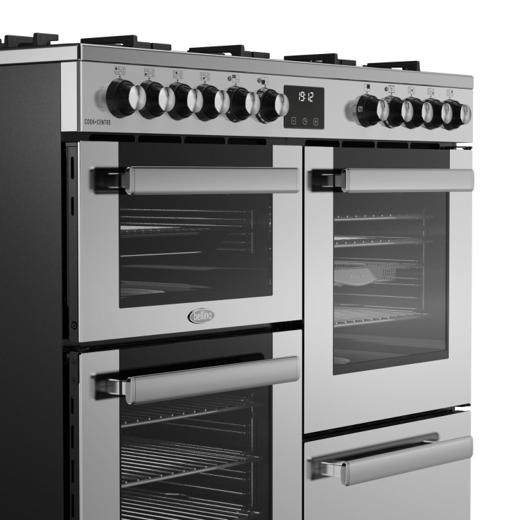 Belling Cookcentre 100cm Dual Fuel Range Cooker - Stainless