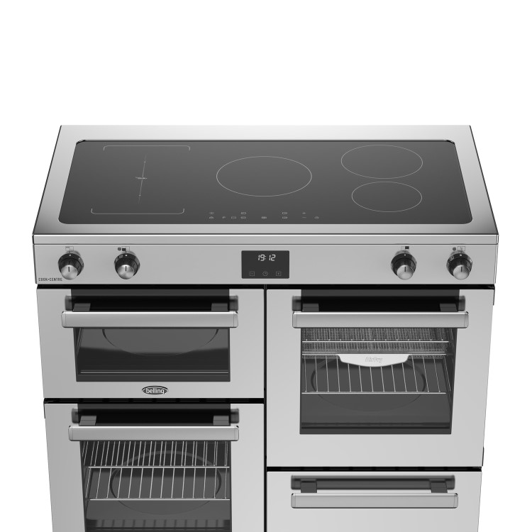 Belling Cookcentre 100cm Electric Induction Range Cooker - Stainless