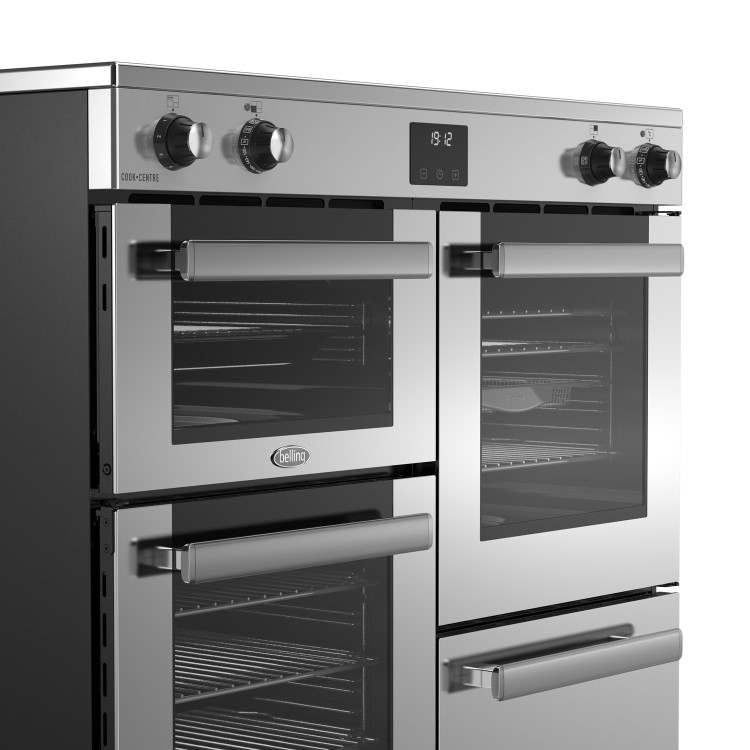 Belling Cookcentre 100cm Electric Induction Range Cooker - Stainless