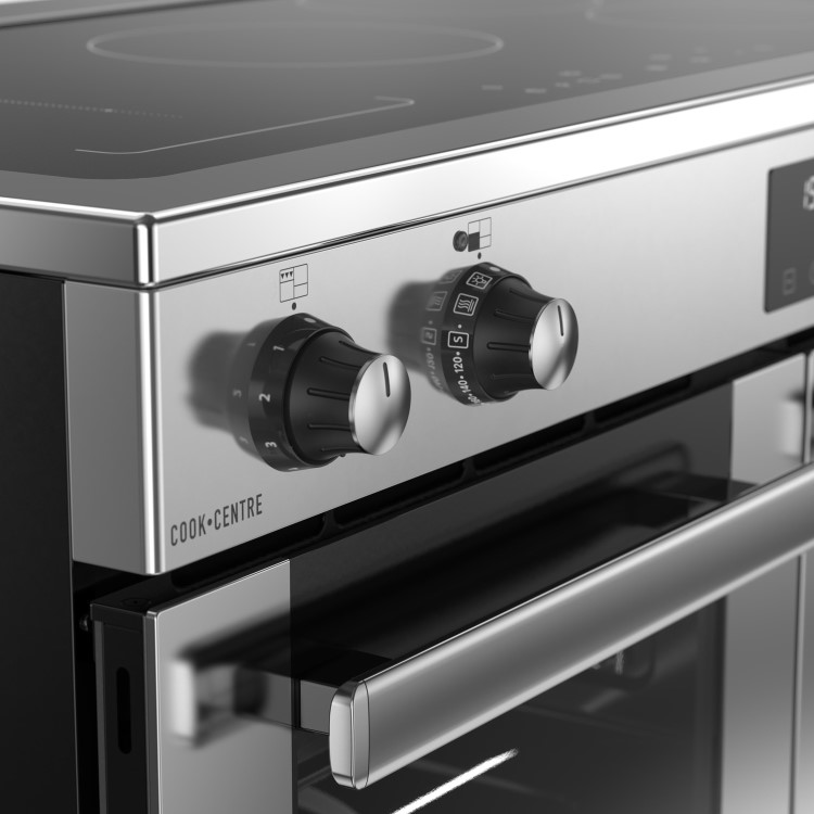 Belling Cookcentre 100cm Electric Induction Range Cooker - Stainless