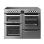 Belling Cookcentre 110cm Electric Ceramic Range Cooker - Stainless Steel 