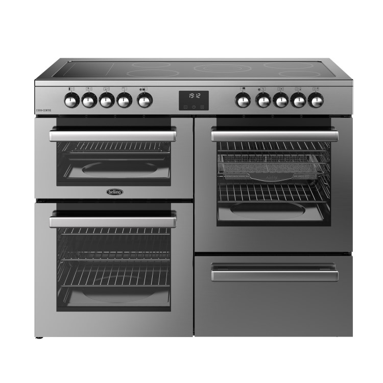 Belling Cookcentre 110cm Electric Ceramic Range Cooker - Stainless Steel 