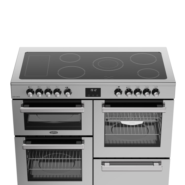 Belling Cookcentre 110cm Electric Ceramic Range Cooker - Stainless Steel 