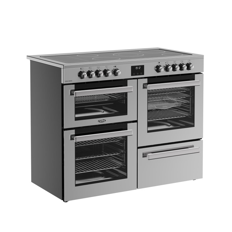 Belling Cookcentre 110cm Electric Ceramic Range Cooker - Stainless Steel 