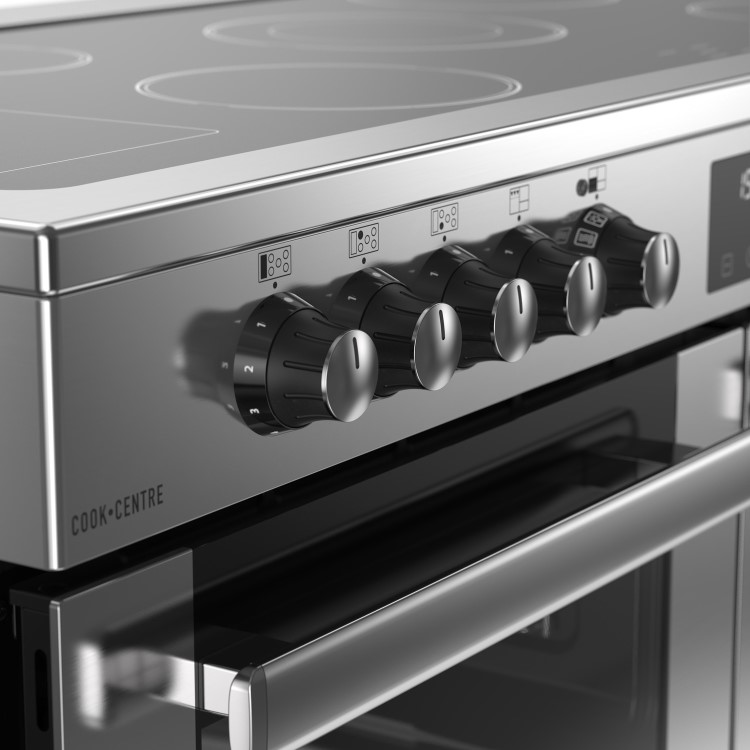 Belling Cookcentre 110cm Electric Ceramic Range Cooker - Stainless Steel 