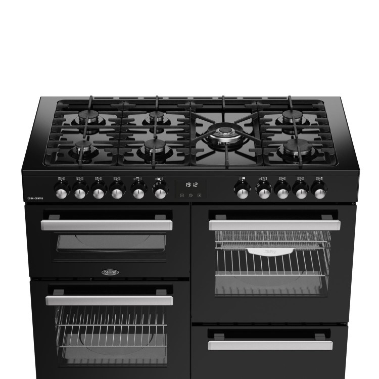 Belling Cookcentre 110cm Dual Fuel Range Cooker - Black