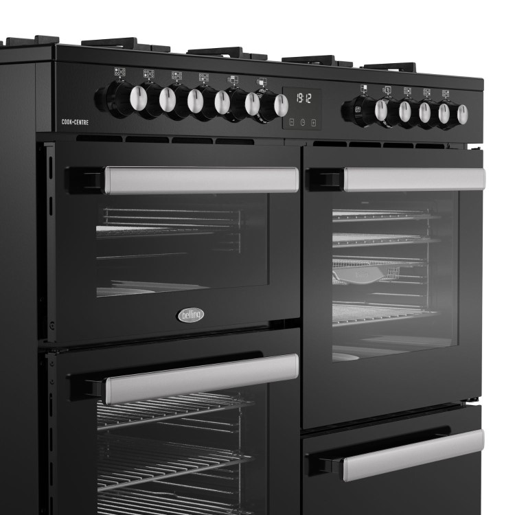 Belling Cookcentre 110cm Dual Fuel Range Cooker - Black