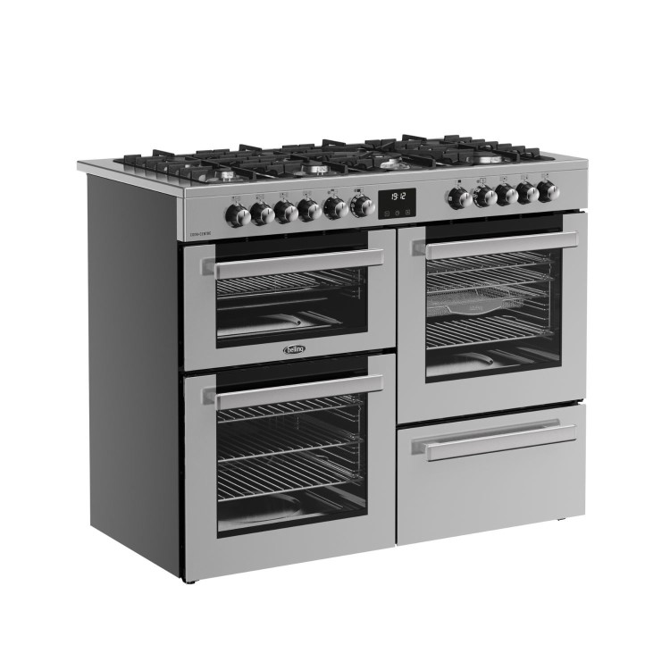 Belling Cookcentre 110cm Dual Fuel Range Cooker - Stainless