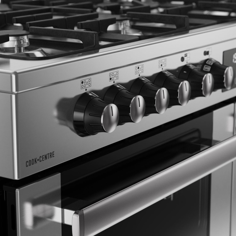 Belling Cookcentre 110cm Dual Fuel Range Cooker - Stainless