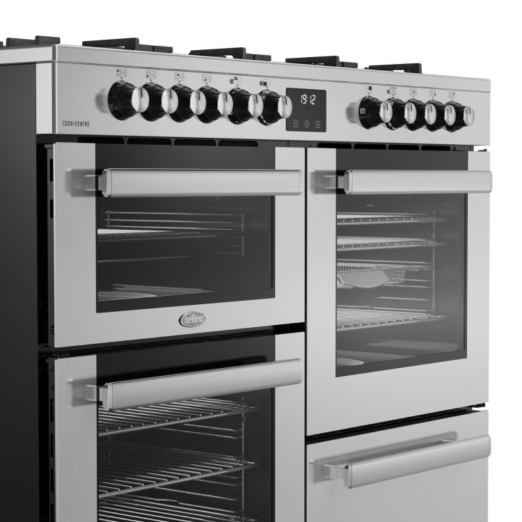 Belling Cookcentre 110cm Dual Fuel Range Cooker - Stainless