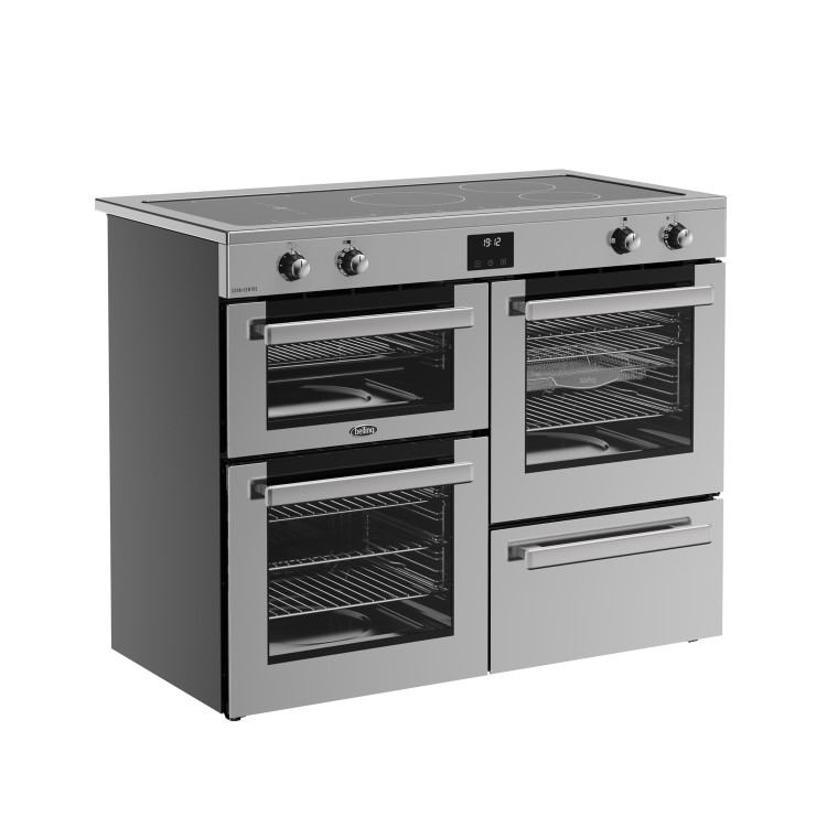 Belling Cookcentre 110cm Electric Induction Range Cooker - Stainless