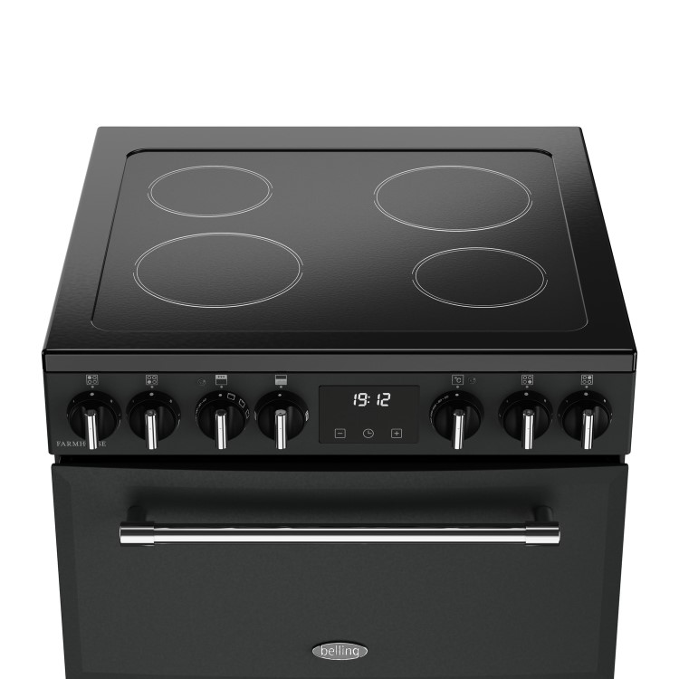 Belling Farmhouse 60cm Electric Ceramic Cooker - Anthracite