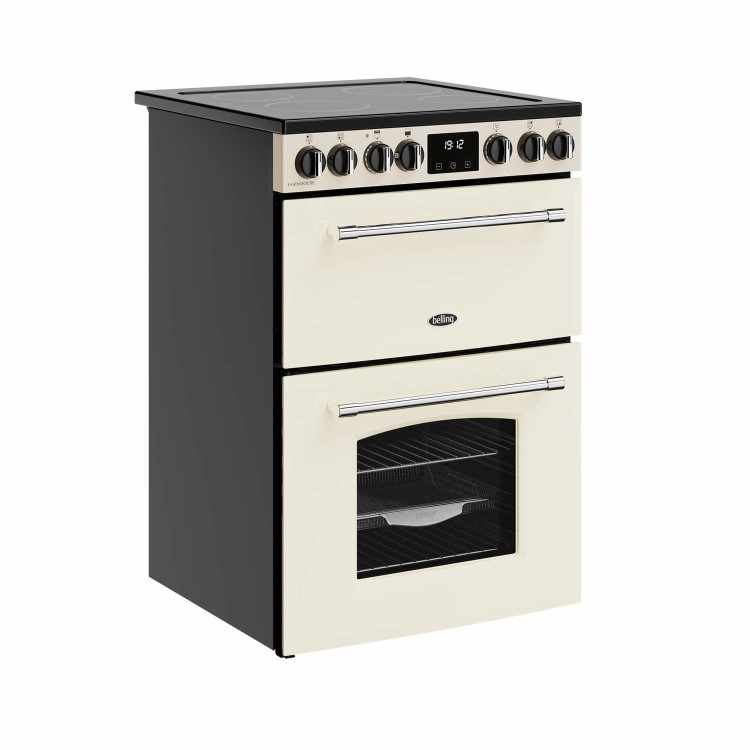 Belling Farmhouse 60cm Electric Ceramic Cooker - Cream