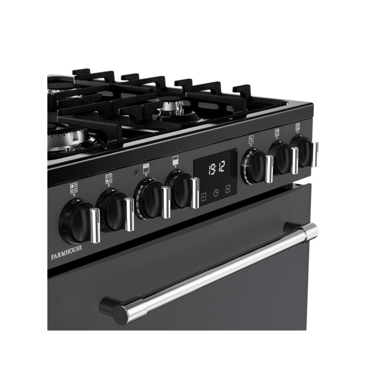 Belling Farmhouse 60cm Dual Fuel Cooker - Anthracite