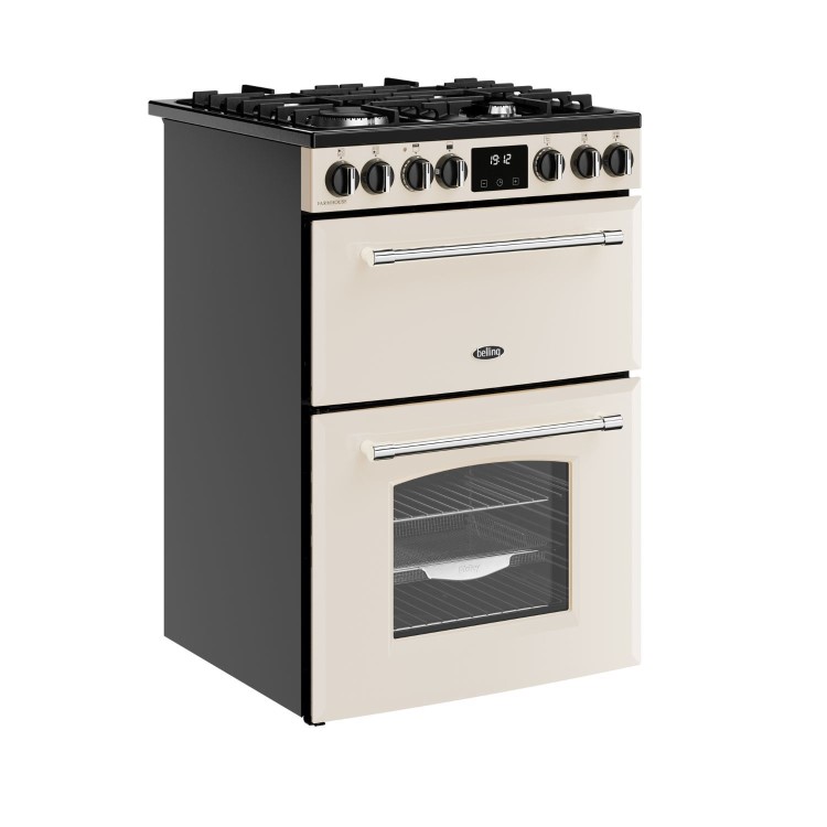 Belling Farmhouse 60cm Dual Fuel Cooker - Cream