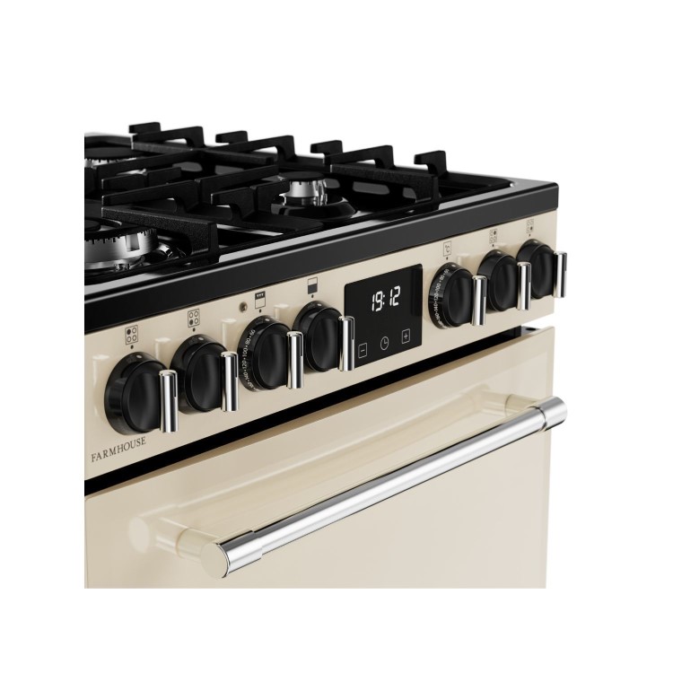 Belling Farmhouse 60cm Dual Fuel Cooker - Cream