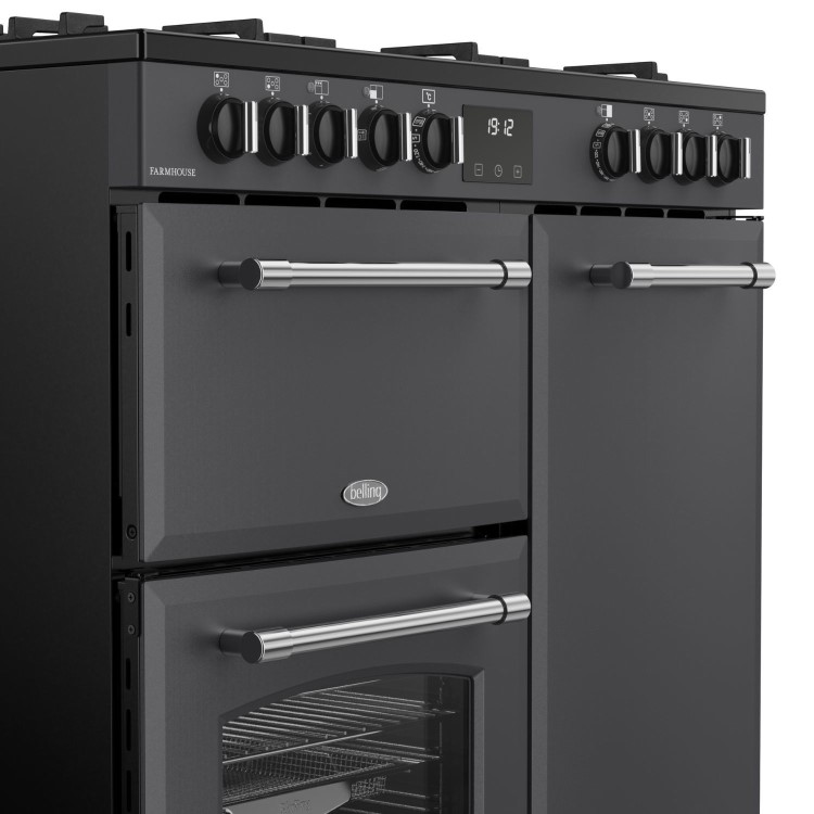 Belling Farmhouse 90cm Dual Fuel Range Cooker - Anthracite