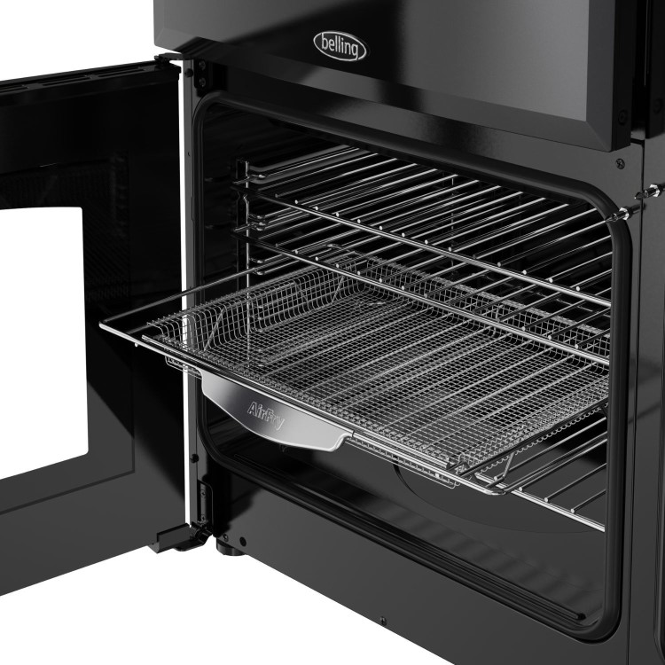 Belling Farmhouse 90cm Dual Fuel Range Cooker - Black