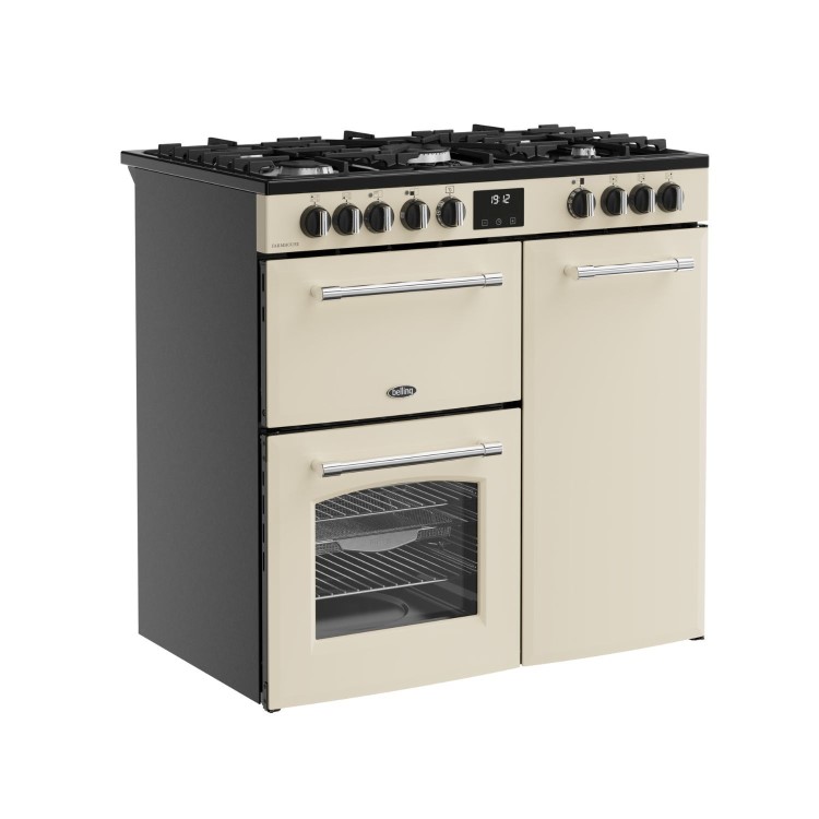 Belling Farmhouse 90cm Dual Fuel Range Cooker - Cream