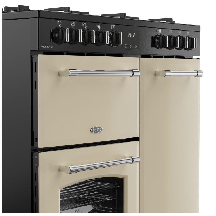 Belling Farmhouse 90cm Dual Fuel Range Cooker - Cream