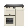 Belling Farmhouse 90cm Electric Induction Range Cooker - Cream