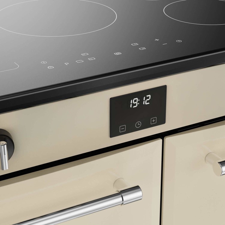 Belling Farmhouse 90cm Electric Induction Range Cooker - Cream