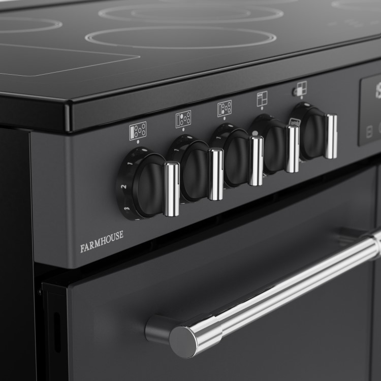 Belling Farmhouse 100cm Electric Ceramic Range Cooker - Anthracite