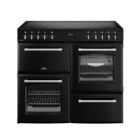 Belling Farmhouse 100cm Electric Ceramic Range Cooker - Black