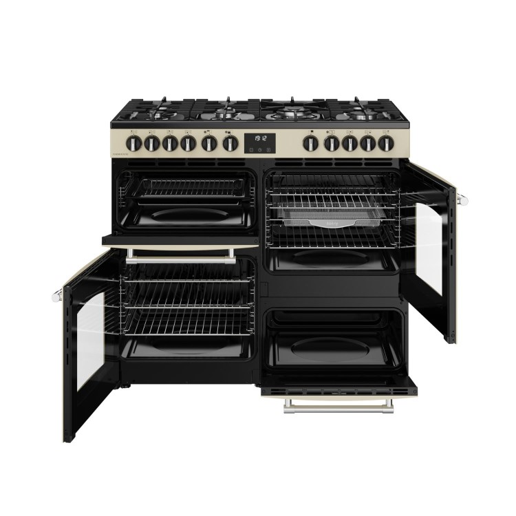 Belling Farmhouse 100cm Dual Fuel Range Cooker - Cream