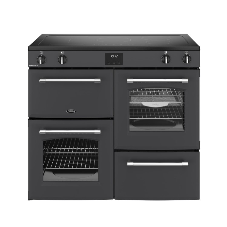 Belling Farmhouse 100cm Electric Induction Range Cooker - Anthracite