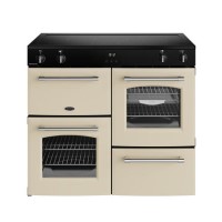 Belling Farmhouse 100cm Electric Induction Range Cooker - Cream