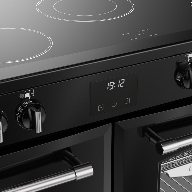 Belling Farmhouse 110cm Electric Ceramic Range Cooker - Black