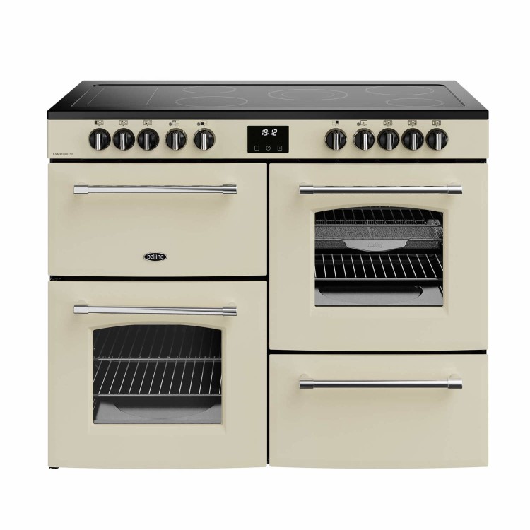 Belling Farmhouse 110cm Electric Ceramic Range Cooker - Cream