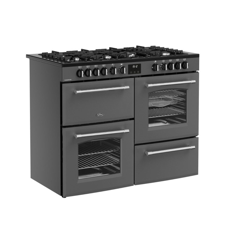 Belling Farmhouse 110cm Dual Fuel Range Cooker - Anthracite