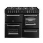 Refurbished Belling Farmhouse 110DF 110cm Dual Fuel Range Cooker Black