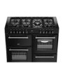 Refurbished Belling Farmhouse 110DF 110cm Dual Fuel Range Cooker Black