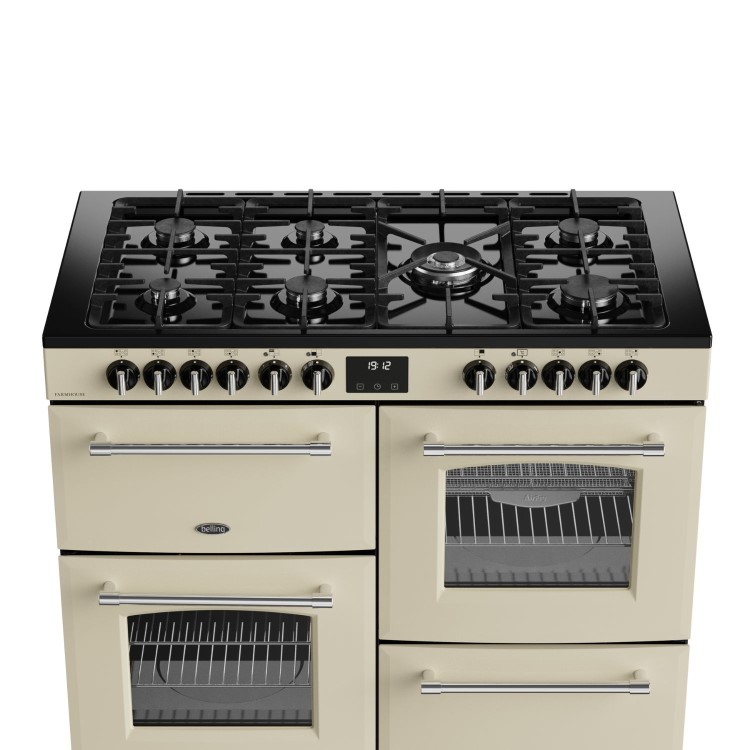 Belling Farmhouse 110cm Dual Fuel Range Cooker - Cream