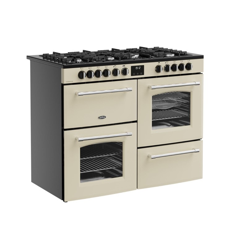 Belling Farmhouse 110cm Dual Fuel Range Cooker - Cream