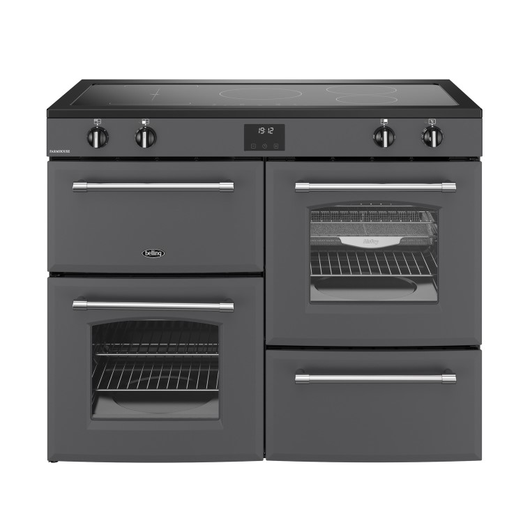 Belling Farmhouse 110cm Electric Induction Range Cooker - Anthracite