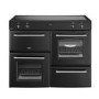 Belling Farmhouse 110cm Electric Induction Range Cooker - Black