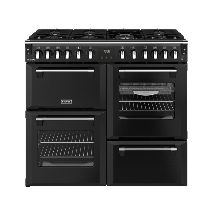 Stoves Richmond 100cm Dual Fuel Range Cooker - Black