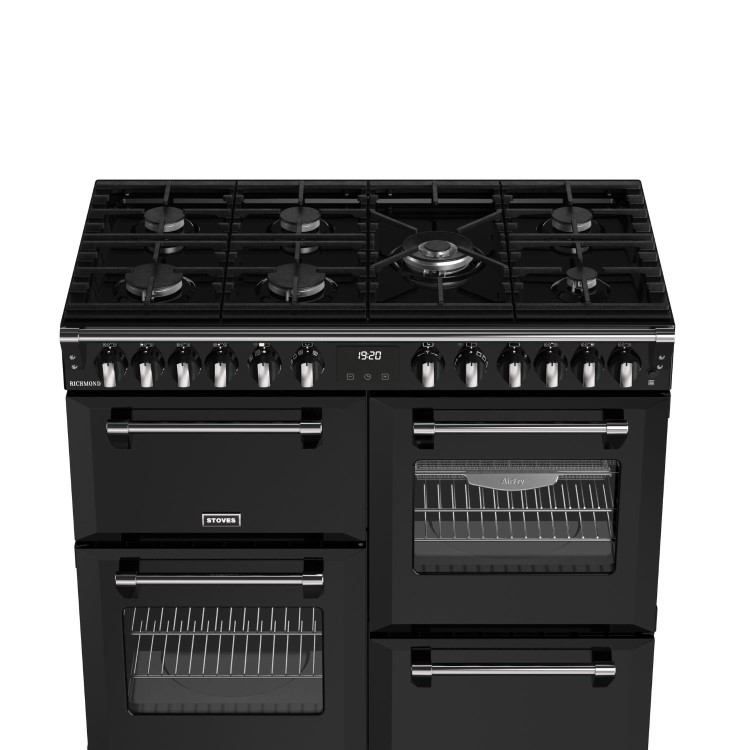 Stoves Richmond 100cm Dual Fuel Range Cooker - Black